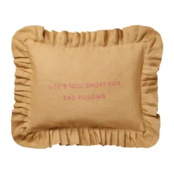 Quote kuddfodral, Harvest yellow, 30x40 cm