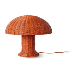Rattan bordslampa, Coral