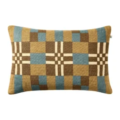 Ravi kuddfodral, Khaki-Heaven Blue-Taupe, 40x60 cm