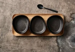 Raw dessertsked 4-pack, Svart