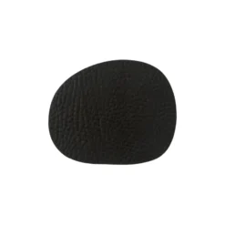 Raw glasunderlägg läder 6-pack, Black buffalo (svart)