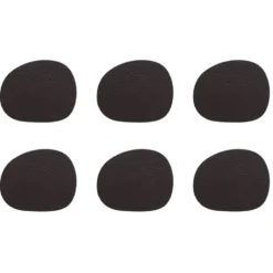 Raw glasunderlägg läder 6-pack, Brown buffalo (brun)