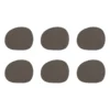 Raw glasunderlägg läder 6-pack, Clay (brun)