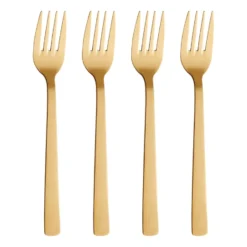 Raw matgaffel 4-pack, Guld