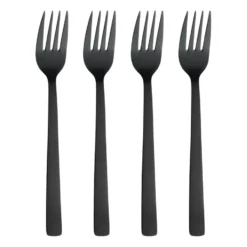 Raw matgaffel 4-pack, Svart