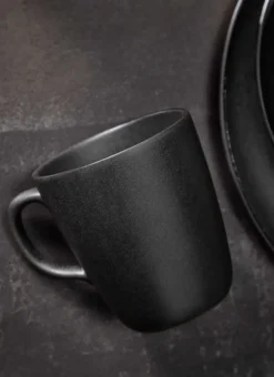 Raw mugg med handtag 35 cl, Titanium black