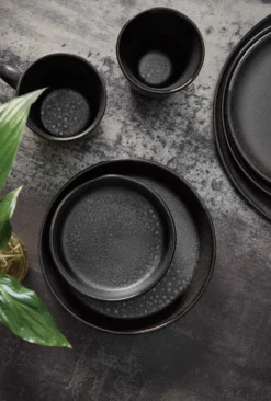 Raw mugg med handtag 35 cl, Titanium black