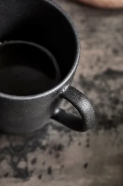 Raw mugg med handtag 35 cl, Titanium black
