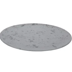 Raw serveringsfat Ø 34 cm, grå med prickar
