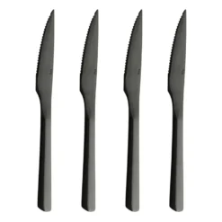 Raw stekkniv 4-pack, Svart