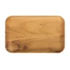 Raw tallrik rektangulär 23,7x14,9 cm, Trä