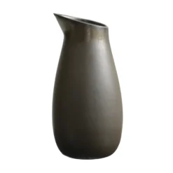 Raw vattenkaraff oglaserat stengods 1,2 l, Metallic brown