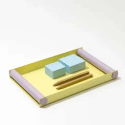 Ray serveringsbricka medium, Gul-lavender