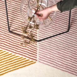 Rectangles ullmatta rosa, 200x300 cm