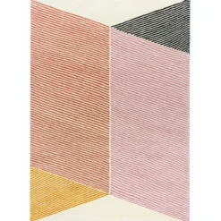 Rectangles ullmatta rosa, 200x300 cm