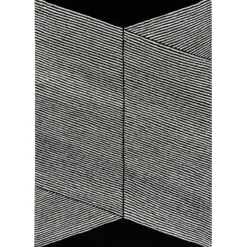 Rectangles ullmatta svart, 200x300 cm