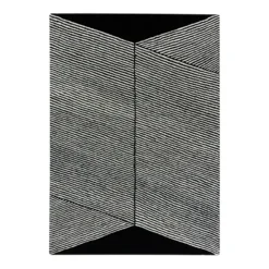 Rectangles ullmatta svart, 170x240 cm