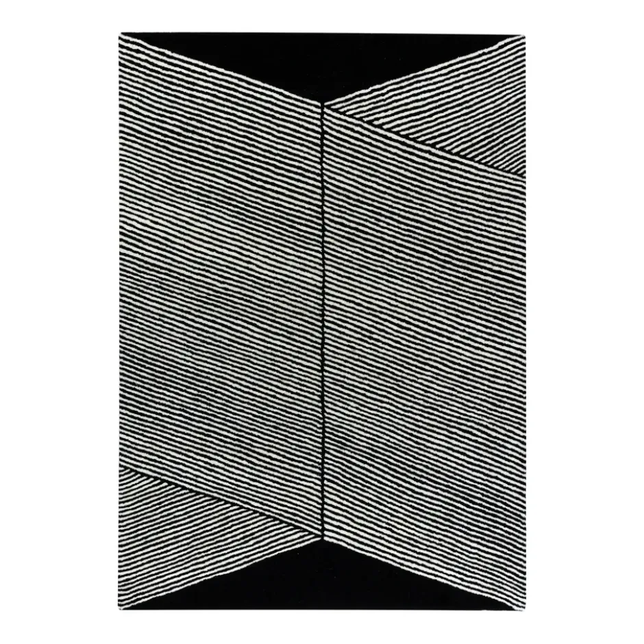 Rectangles ullmatta svart, 170x240 cm