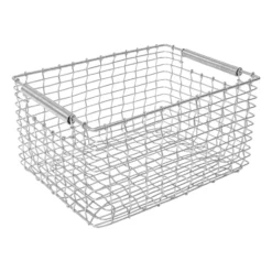 Rectangular 15 förvaringskorg, Syrafast stål
