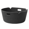 Restore förvaringskorg rund, Black melange (svart)
