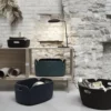 Restore förvaringskorg rund, Svart