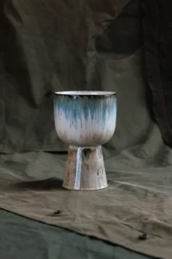 Retro blomkruka Ø16,5 cm, Glacier