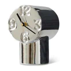 Retro keramikklocka 17,5 cm, Chrome