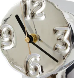 Retro keramikklocka 17,5 cm, Chrome