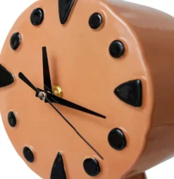Retro keramikklocka 20,8 cm, Peach
