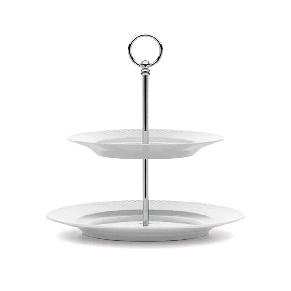 Rhombe kakfat Ø 27 cm, vit