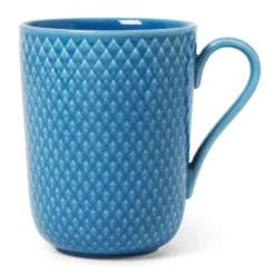 Rhombe mugg med handtag 33 cl, Blå