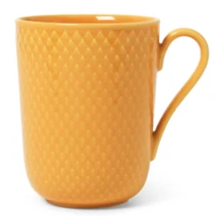 Rhombe mugg med handtag 33 cl, Gul