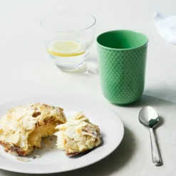 Rhombe mugg utan öra 33 cl, Grön