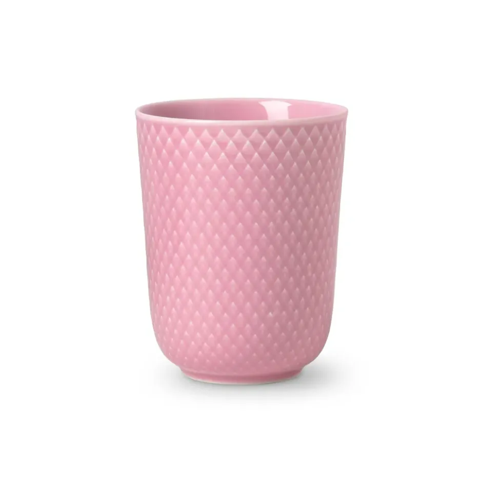 Rhombe mugg utan öra 33 cl, Rosa