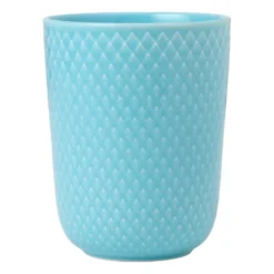 Rhombe mugg utan öra 33 cl, Turkos