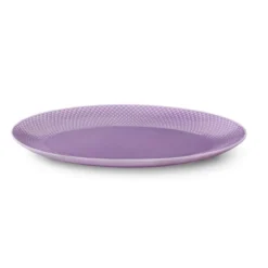 Rhombe serveringsfat ovalt 35x26,5 cm, Ljuslila