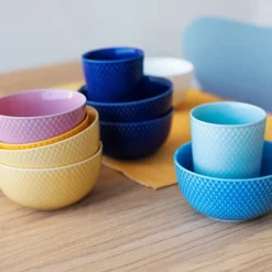 Rhombe skål Ø11 cm, Gul