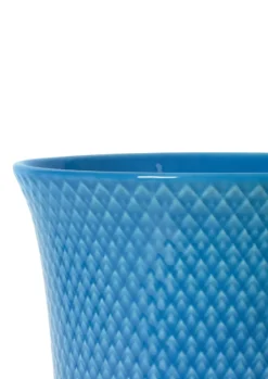 Rhombe vas 20 cm, Blå