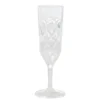 Rice champagneglas akryl, Klar
