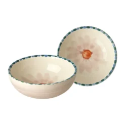 Rice keramikskål 35 cl, Soft Pink Flower-lavender