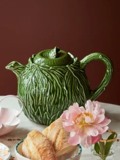 Rice keramisk tekanna 1,6 L, Embossed kale design