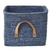 Rice raffia förvaringskorg, Blå