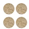 Ridge glasunderlägg Ø10 cm 4-pack, Marmor