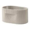 Ridge kruka 13 cm, Beige