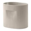 Ridge kruka 24 cm, Beige