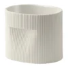 Ridge kruka 15 cm, Off-white