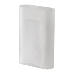 Ridge vas frostat glas 35 cm, White