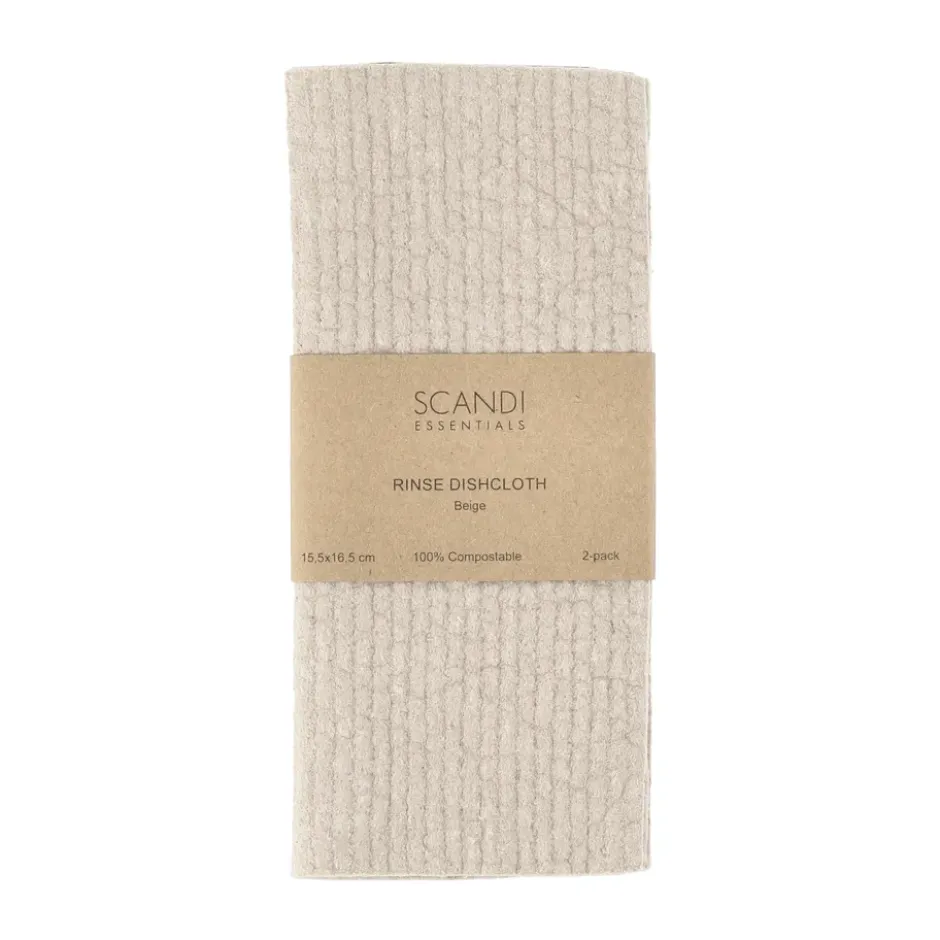 Rinse disktrasa, Beige, 2-pack