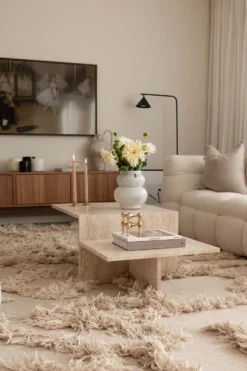 Rio ullmatta 250x350 cm, Beige