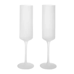 Ripple Champagne flutes champagneglas 15 cl 2-pack, Frosted